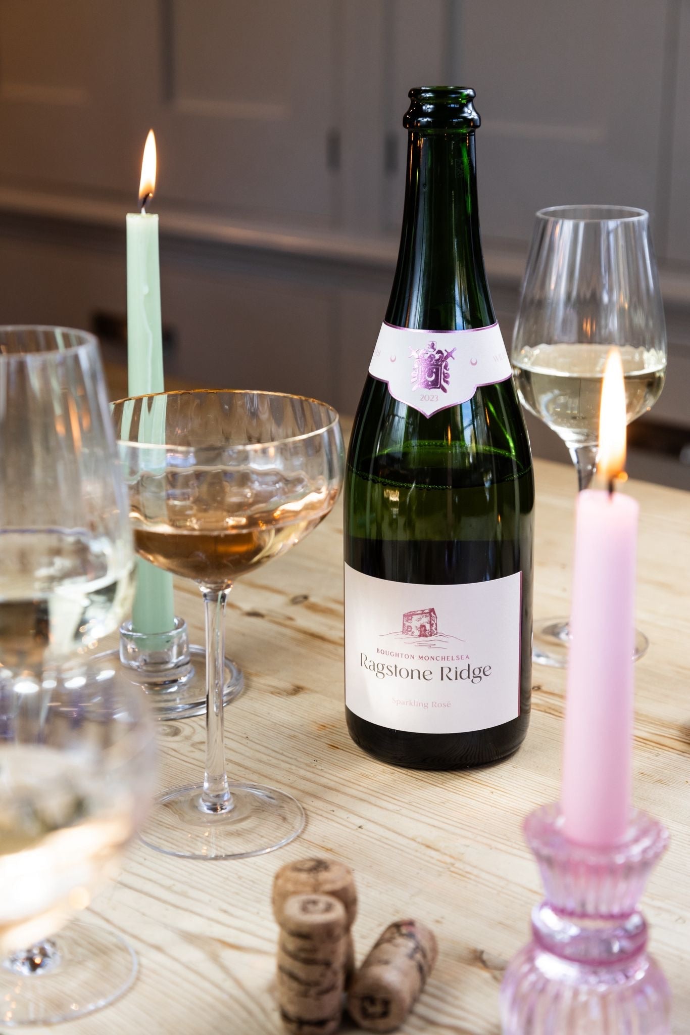 Sparkling English wine